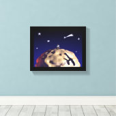 DE KLEINE PRINCE na "Le Petit Prince - Canvas (Insitu (Houten vloer))