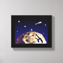 DE KLEINE PRINCE na "Le Petit Prince - Canvas Afdruk