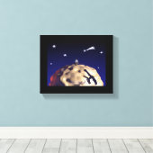 DE KLEINE PRINCE na "Le Petit Prince - Canvas Afdruk (Insitu (Houten vloer))