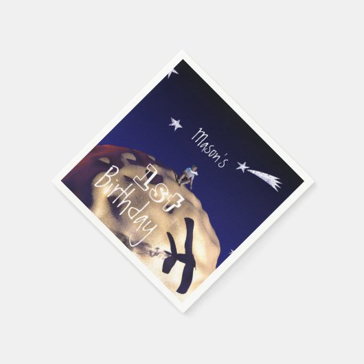 DE KLEINE PRINS 1e Verjaardag Papieren servetten (Hoek)