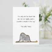 De kleine prins bedankkaart (Staand voorkant)