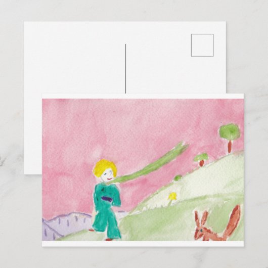 de kleine prins briefkaart (Voorkant / Achterkant)