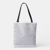 De kleine Prins literaire Canvas tas (Achterkant)