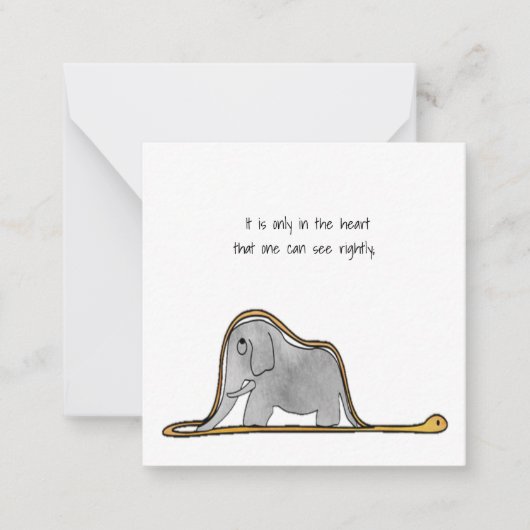 De kleine prins notitiekaartje (Voorkant)