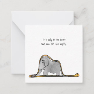 De kleine prins notitiekaartje