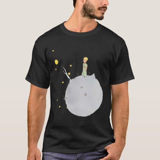 De kleine prins sprookjes kinderboekomslag t-shirt (Voorkant)