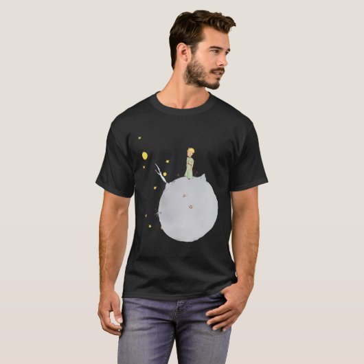 De kleine prins sprookjes kinderboekomslag t-shirt (Voorkant volledig)