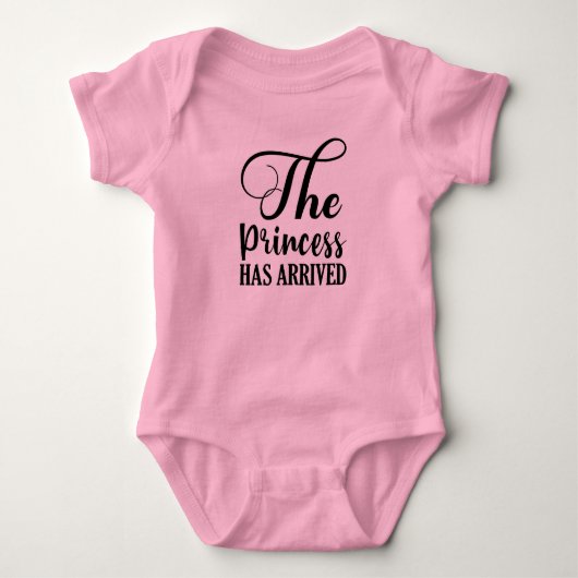 De kleine prinses is gearriveerd, het is een meisj romper (Voorkant)