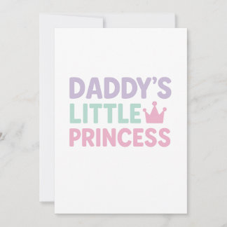 De kleine prinses van papa – pastel neon feestdagenkaart