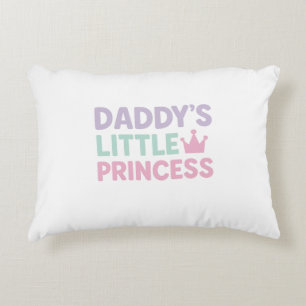 De kleine prinses van papa – pastel neonbaby meisj accent kussen