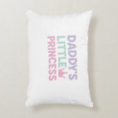 De kleine prinses van papa – pastel neonbaby meisj accent kussen (Voorkant(Verticaal))