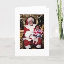 De kleine probleemkaart van de kerstman feestdagen kaart