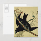 De kleine Raaf met het Minamoto clanzwaard Briefkaart (Voorkant / Achterkant)