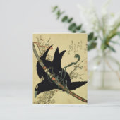 De kleine Raaf met het Minamoto clanzwaard Briefkaart (Staand voorkant)