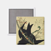 De kleine Raven met het minamoto-zwaard Magneet (Voorkant / Achterkant)