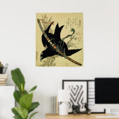 De kleine Raven met het minamoto-zwaard Poster (Thuiskantoor)