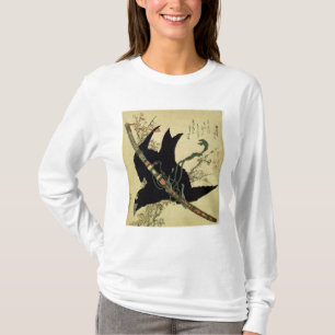 De kleine Raven met het minamoto-zwaard T-shirt