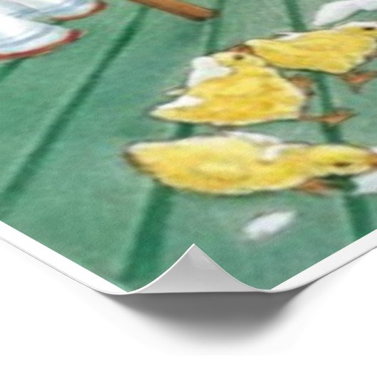 De kleine Red Hen Poster (Hoek)