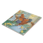 De kleine Red Hen Tegeltje (Zijkant)