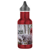 De kleine rode brug zonder roestvrij staal waterfl waterfles  (Links)