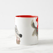 De kleine rode sleerhood en de Wolf-Mok Tweekleurige Koffiemok (Center)