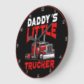 De kleine rode trucker van papa grote klok (Hoek)