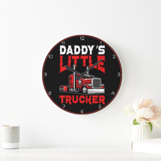 De kleine rode trucker van papa grote klok (Huis)