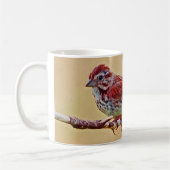 De kleine rode vogel Mok (Links)