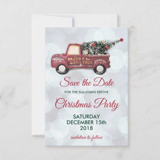 De kleine Rode Vrachtwagen levert kerstmis op, bes Kaart (Voorkant)