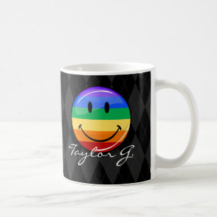 De kleine ronde Happy Gay Pride Flag Koffiemok