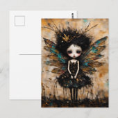 De Kleine Schattige Fee Met Drie Benen Briefkaart (Voorkant / Achterkant)