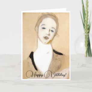 De kleine servant, Helene Schjerfbeck, Bedankkaart