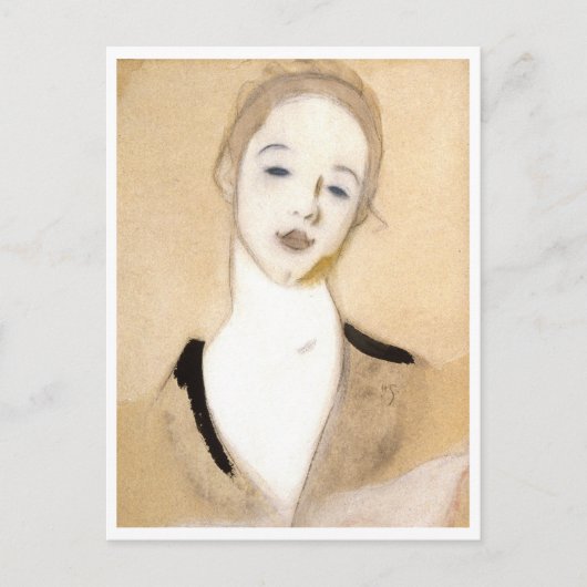 De kleine servant, Helene Schjerfbeck Briefkaart (Voorkant)