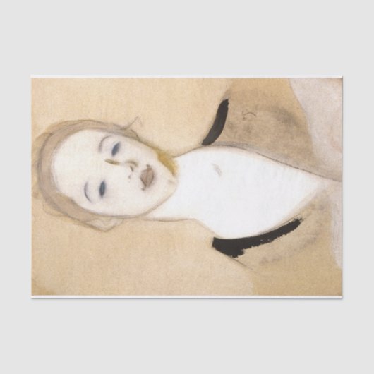 De kleine servant, Helene Schjerfbeck Tissuepapier (Voorkant)