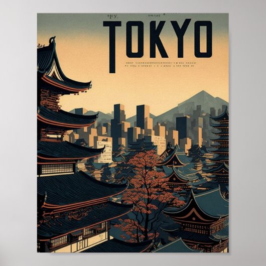 De kleine stad Tokio Poster (Voorkant)