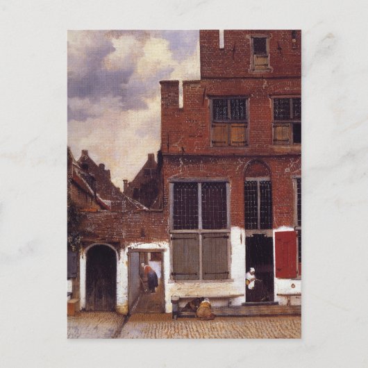 De kleine straat briefkaart (Voorkant)