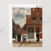 De Kleine Straat, Uitzicht van Huizen in Delft Briefkaart (Voorkant / Achterkant)
