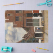 De Kleine Straat, Uitzicht van Huizen in Delft Tissuepapier (Craft)