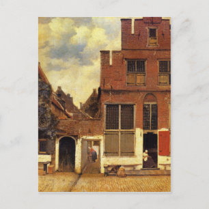 De kleine straat van Johannes Vermeer Briefkaart