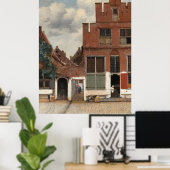 De kleine straat van Johannes Vermeer Large Poster (Thuiskantoor)