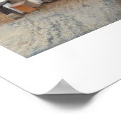 De kleine straat van Johannes Vermeer Poster (Hoek)