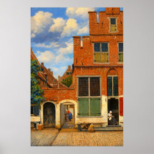 De Kleine Straat van Johannes Vermeer Poster