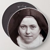 DE KLEINE STROOM VAN LISIEUX, RONDE BUTTON 6,0 CM (Voorkant /achterkant)