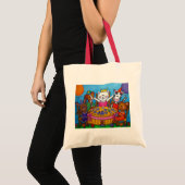 De kleine Tea Party Canvas tas (Voorkant (product))