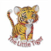 De kleine tijger  kwekerij sticker (Voorkant)