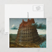 De kleine toren van Babel door Pieter Bruegel Briefkaart (Voorkant / Achterkant)