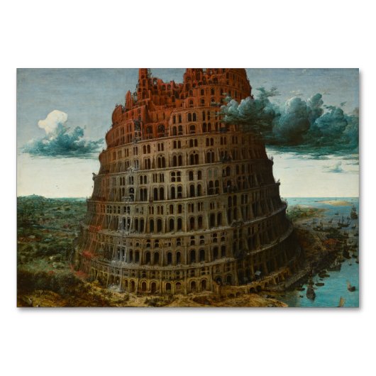 De kleine toren van Babel door Pieter Bruegel Kaart (Voorkant)