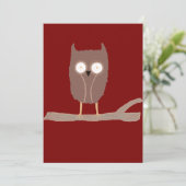 De kleine uil kaart (Staand voorkant)
