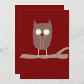 De kleine uil kaart (Voorkant / Achterkant)