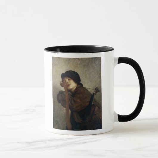 De kleine violist Slapen, 1883 Mok (Rechts)